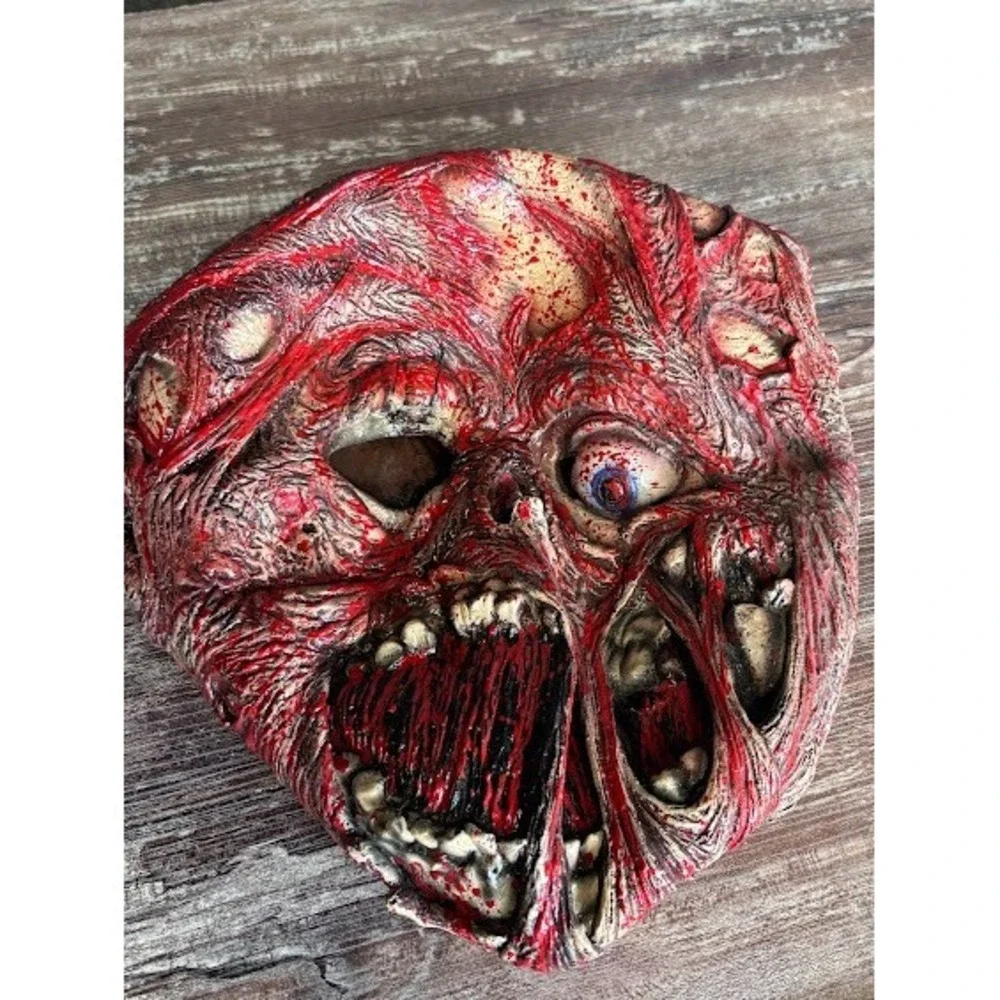 Vintage 2000 Mask Illusion Halloween‎ Undead Latex Mask Excellent Condition